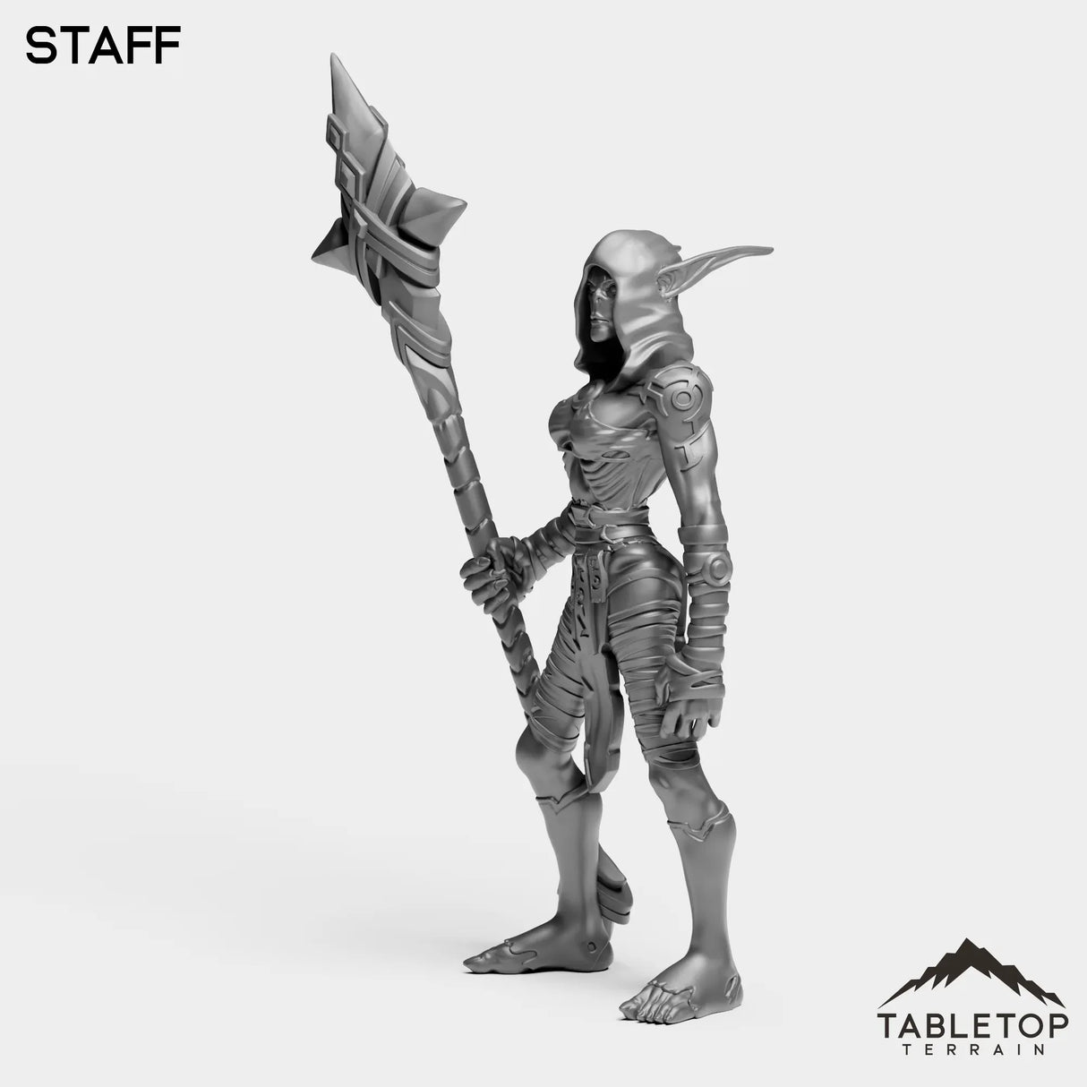 Tabletop Terrain Miniature Darkness Nightfallen First Arcanist Female