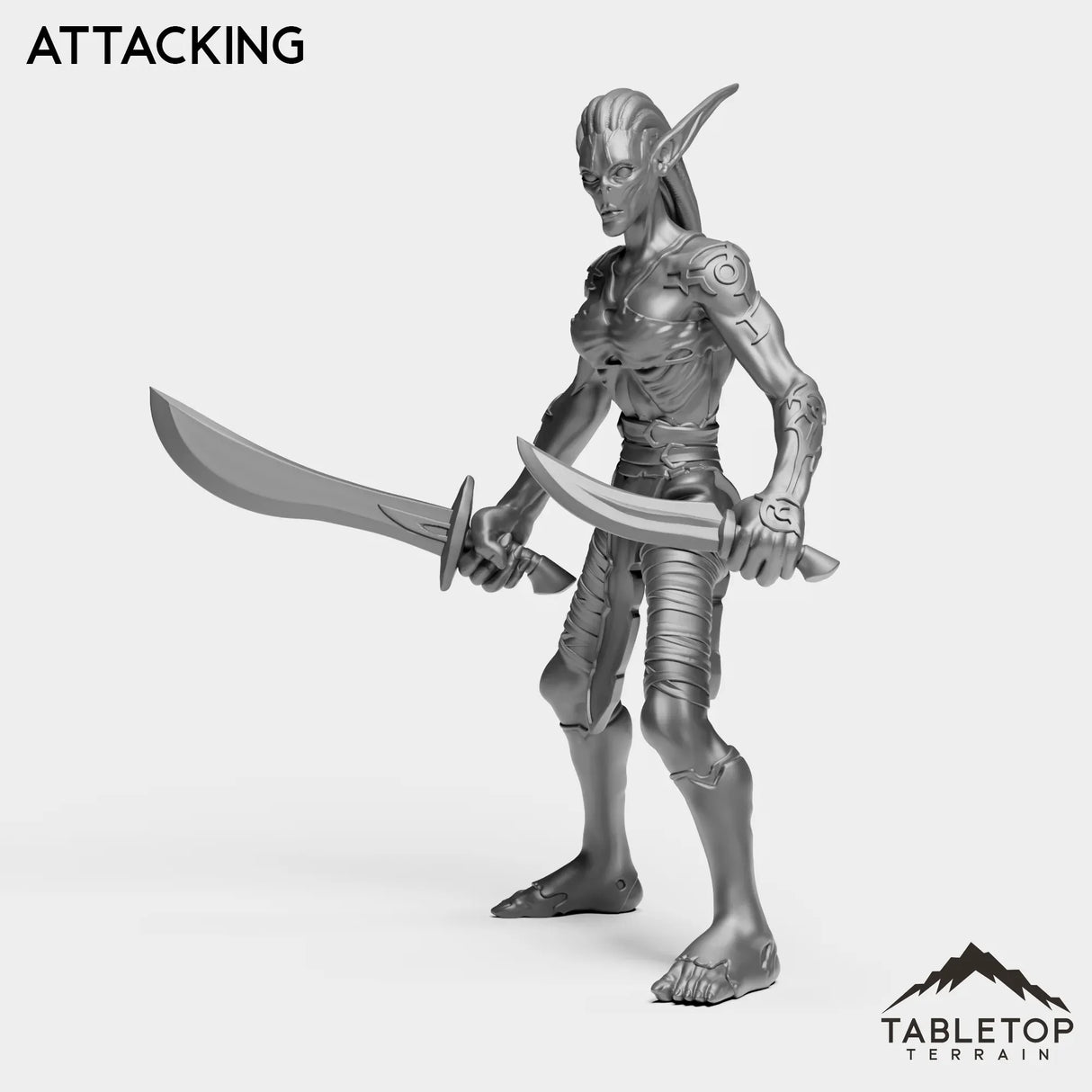 Tabletop Terrain Miniature Darkness Nightfallen Rebel Female