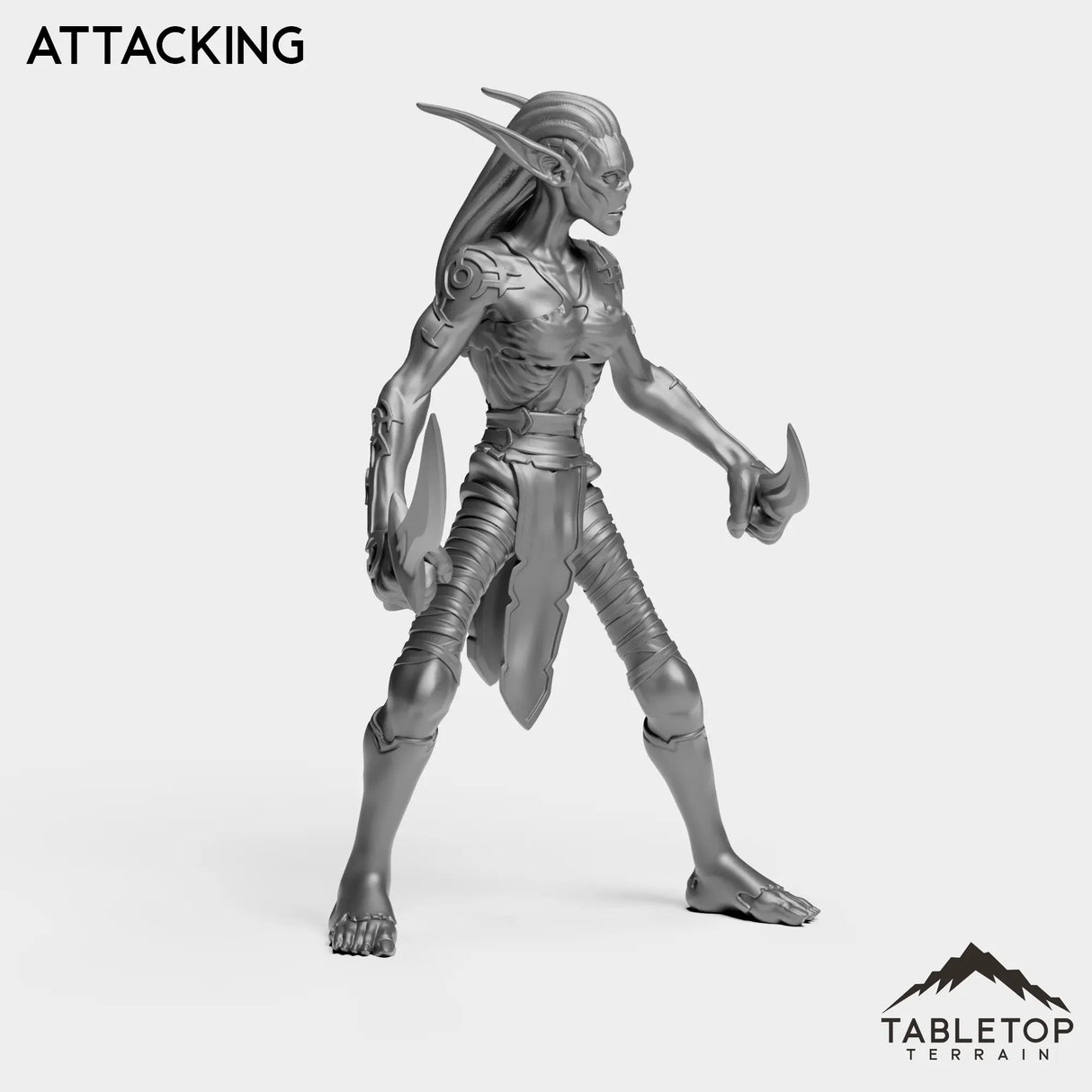 Tabletop Terrain Miniature Darkness Nightfallen Rebel Female