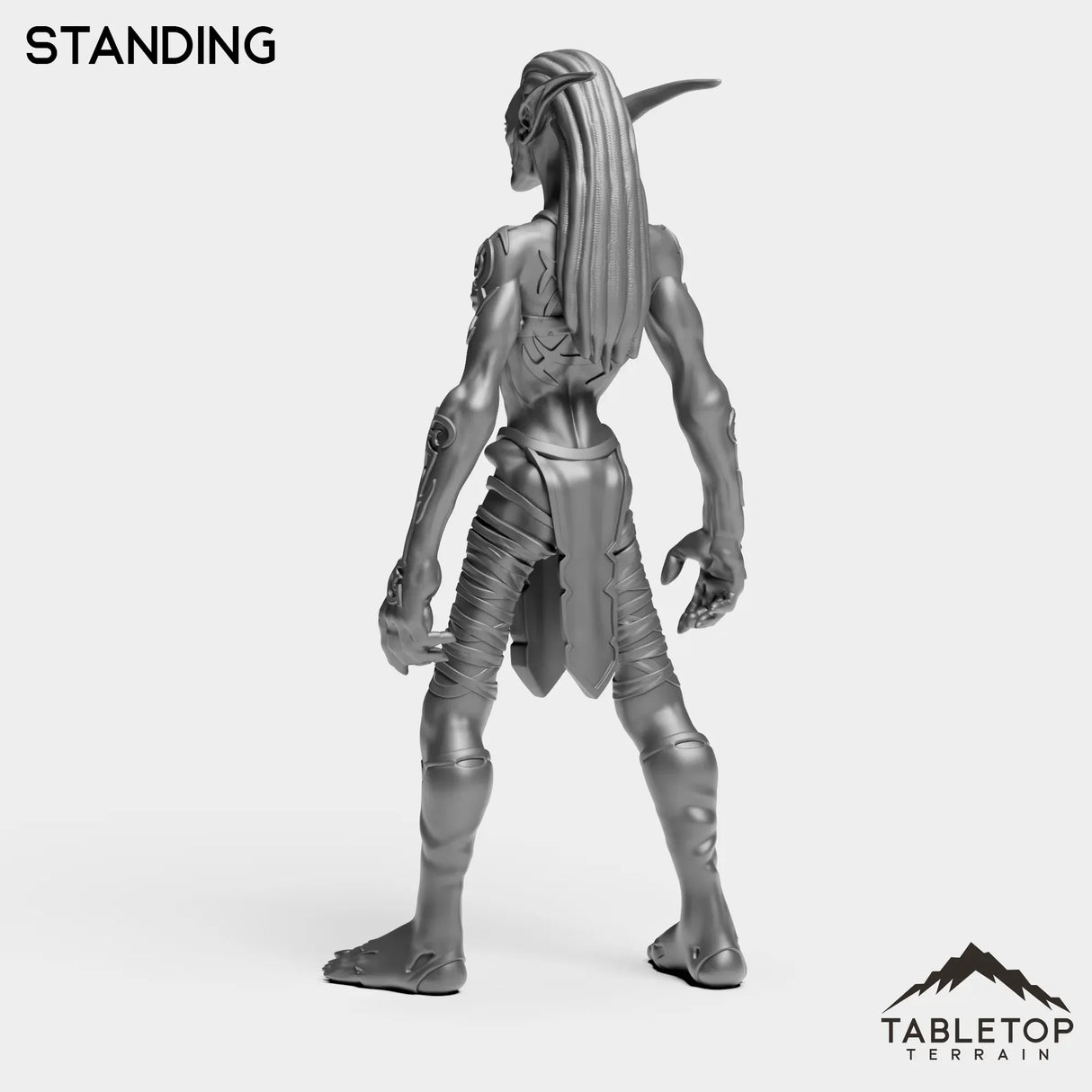 Tabletop Terrain Miniature Darkness Nightfallen Rebel Female