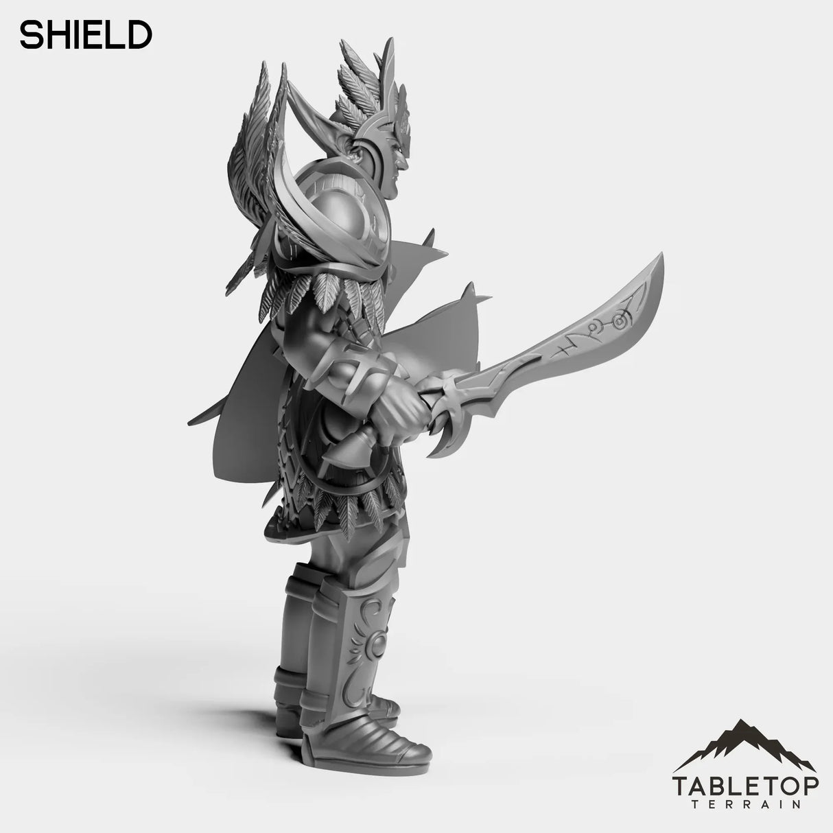 Tabletop Terrain Miniature Darkness Warrior
