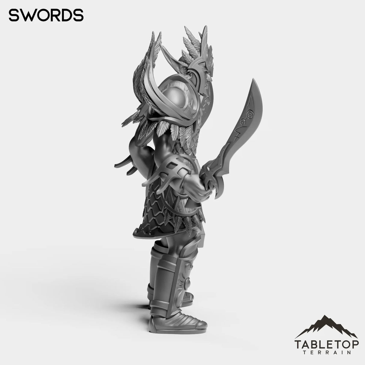 Tabletop Terrain Miniature Darkness Warrior