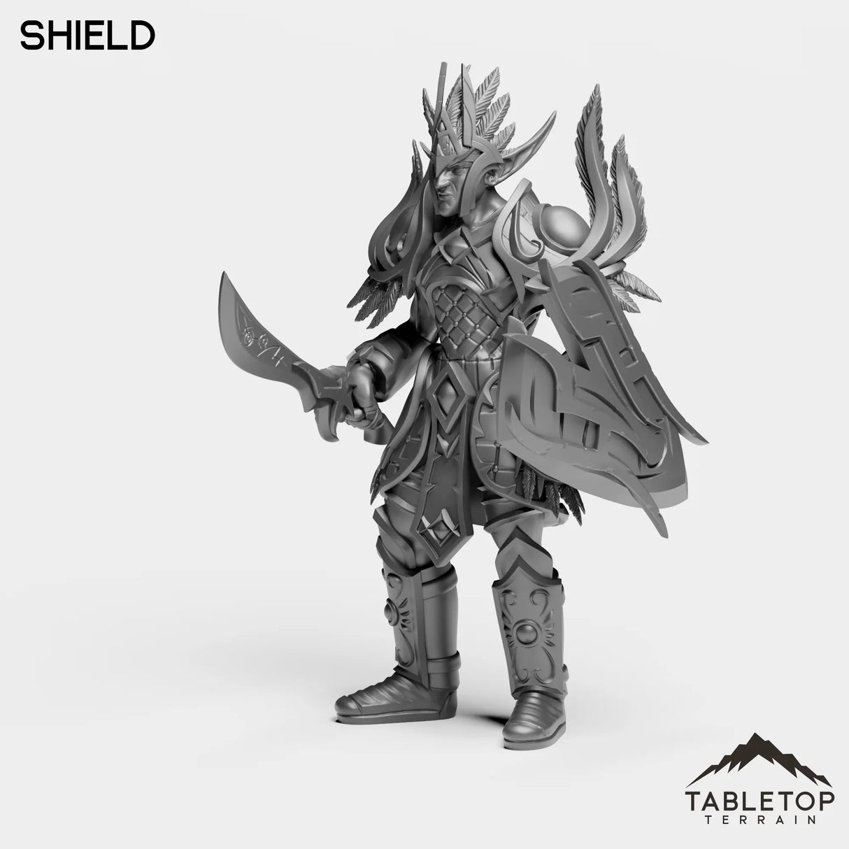 Tabletop Terrain Miniature Darkness Warrior