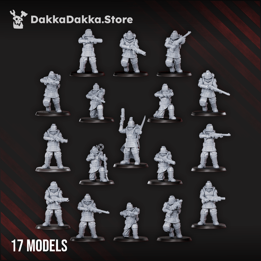 Tabletop Terrain Miniature Dawnguard Infantry Squad (+ modular update)