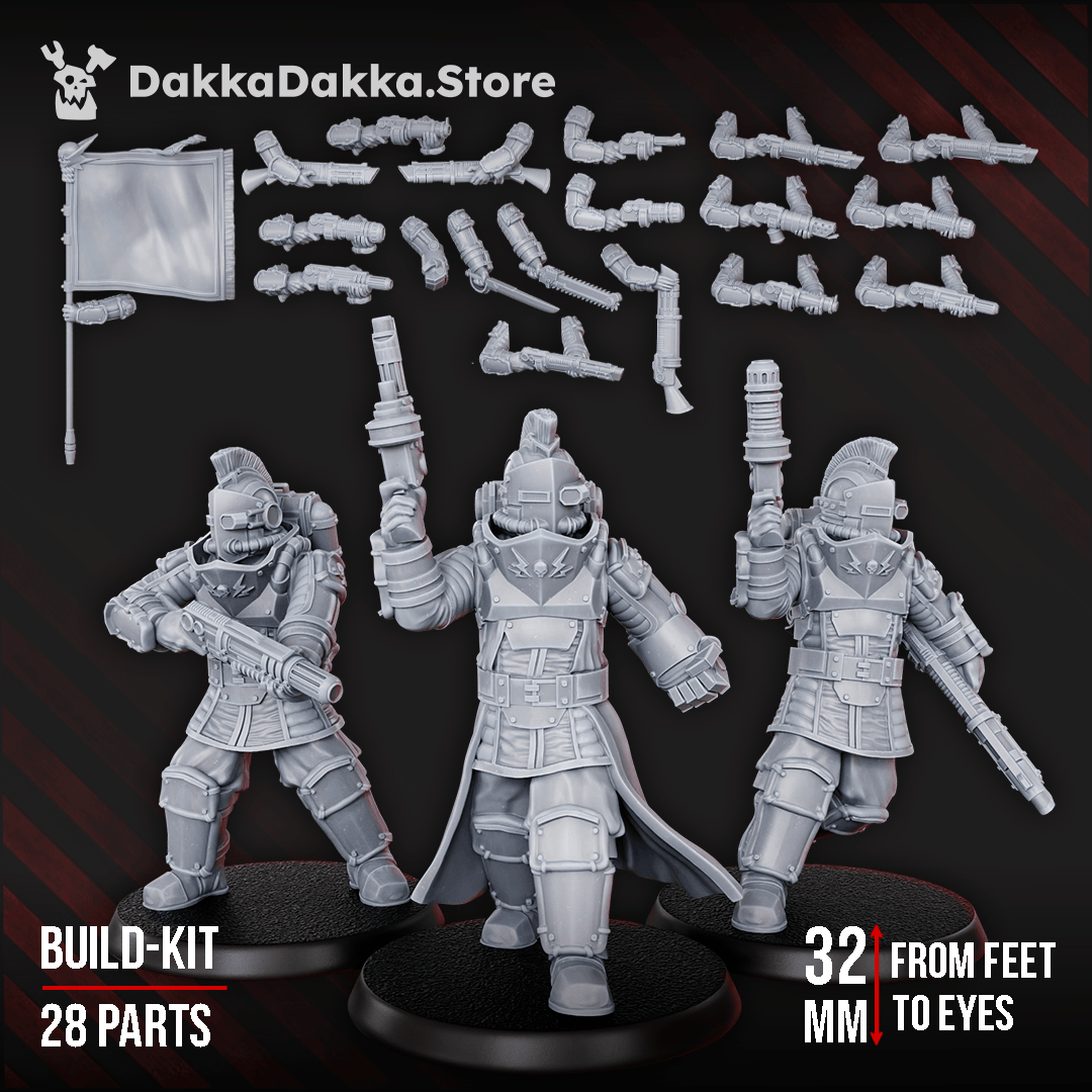 Tabletop Terrain Miniature DawnGuard Veteran Squad