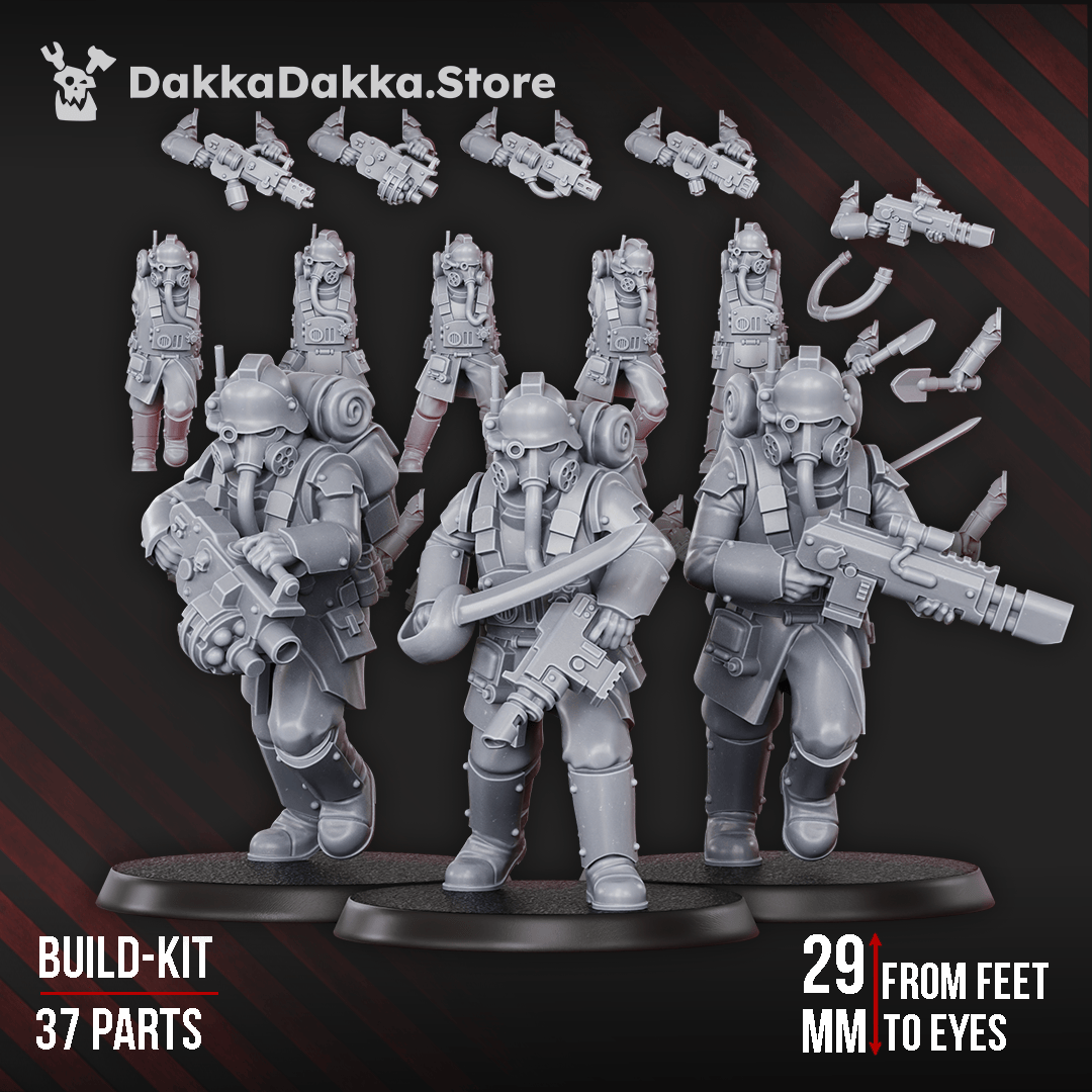 Tabletop Terrain Miniature Death Corps Specops (build kit)