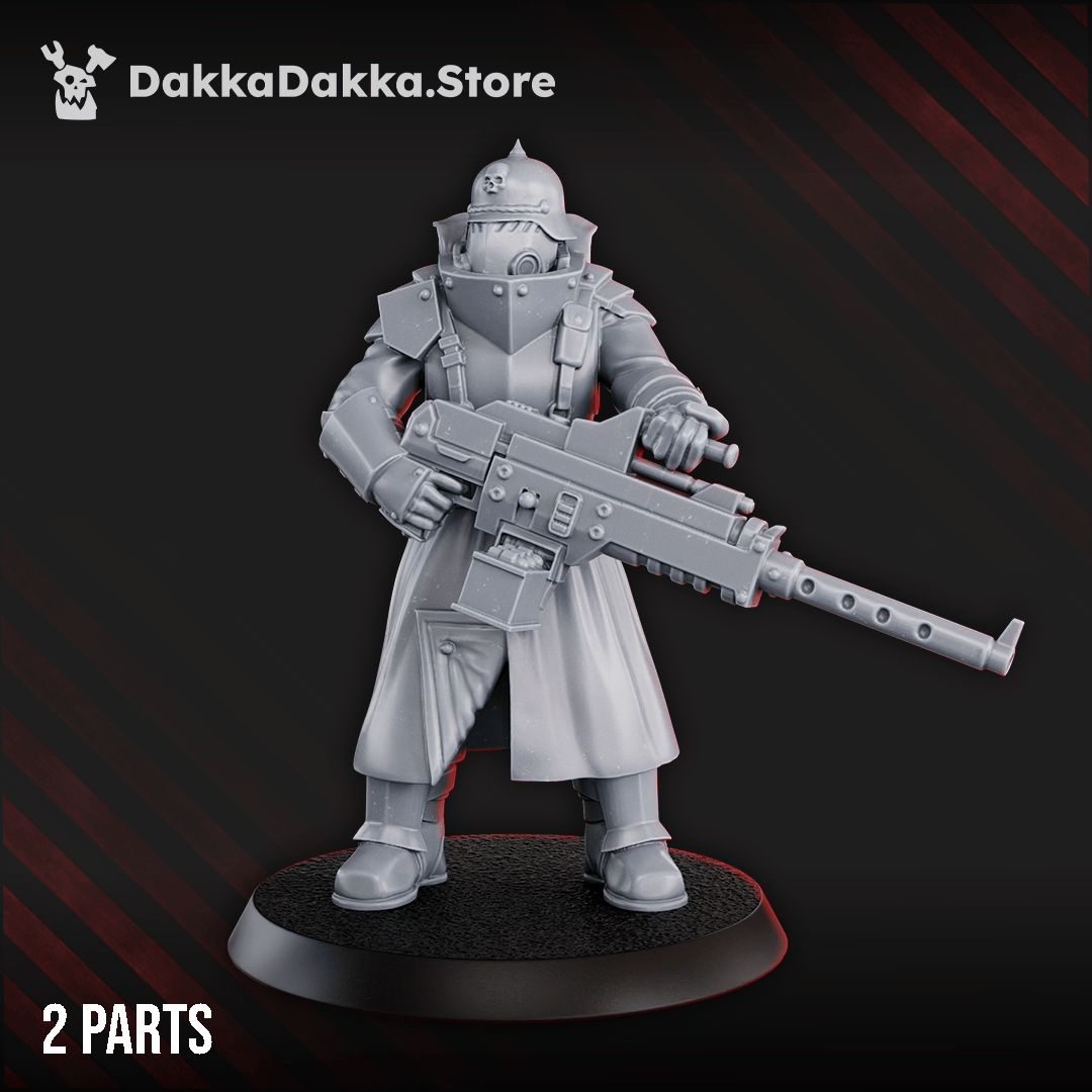 Tabletop Terrain Miniature Death Division Heavy Weapons Team x2
