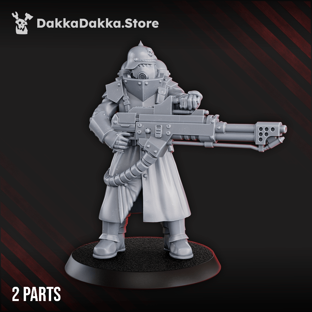 Tabletop Terrain Miniature Death Division Heavy Weapons Team x2