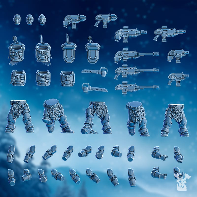 Tabletop Terrain Miniature Deimos Hounds Squad