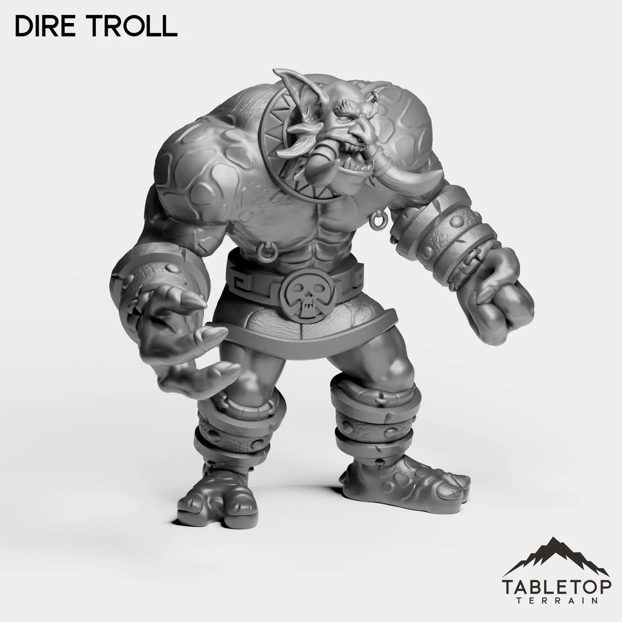 Tabletop Terrain Miniature Dire Troll