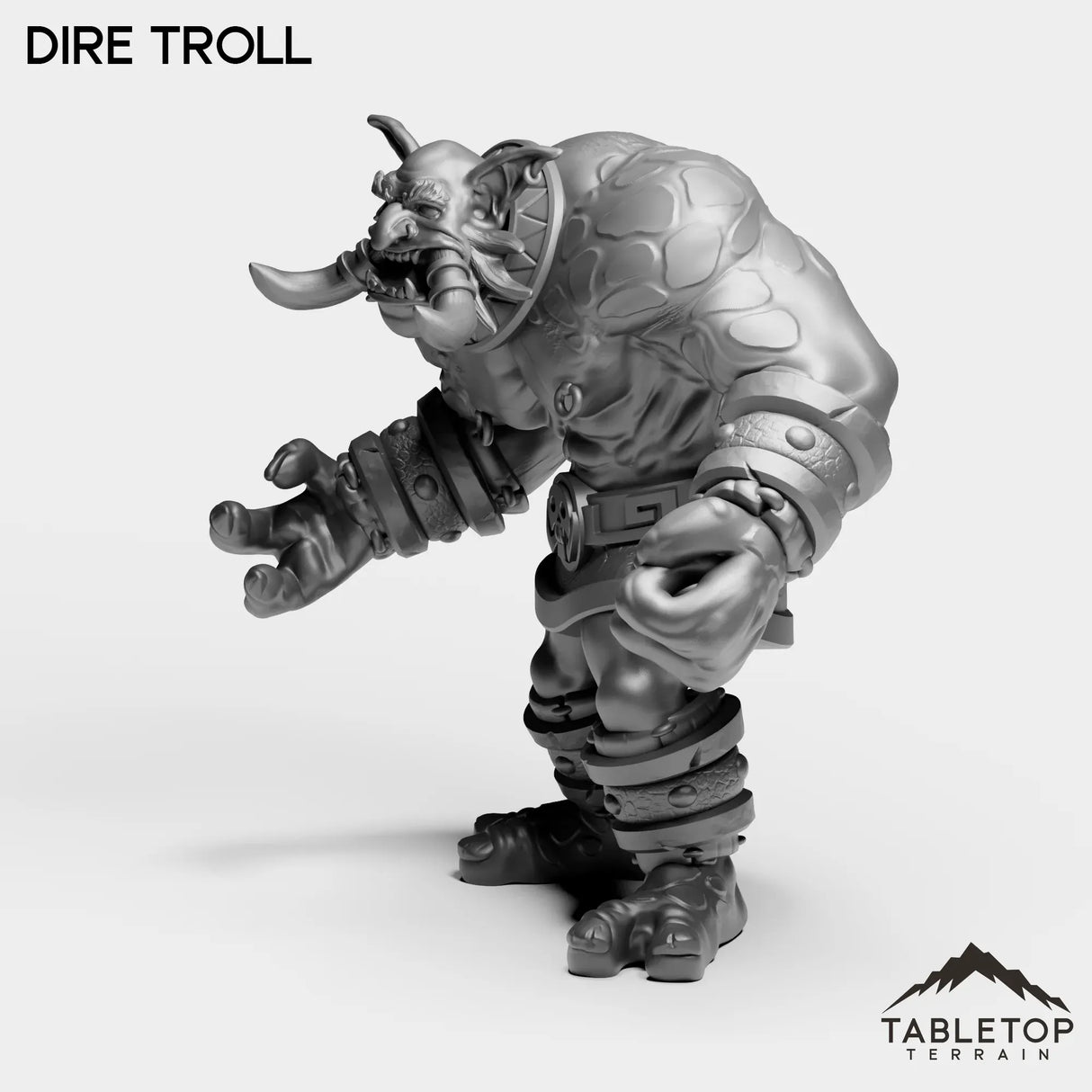 Tabletop Terrain Miniature Dire Troll