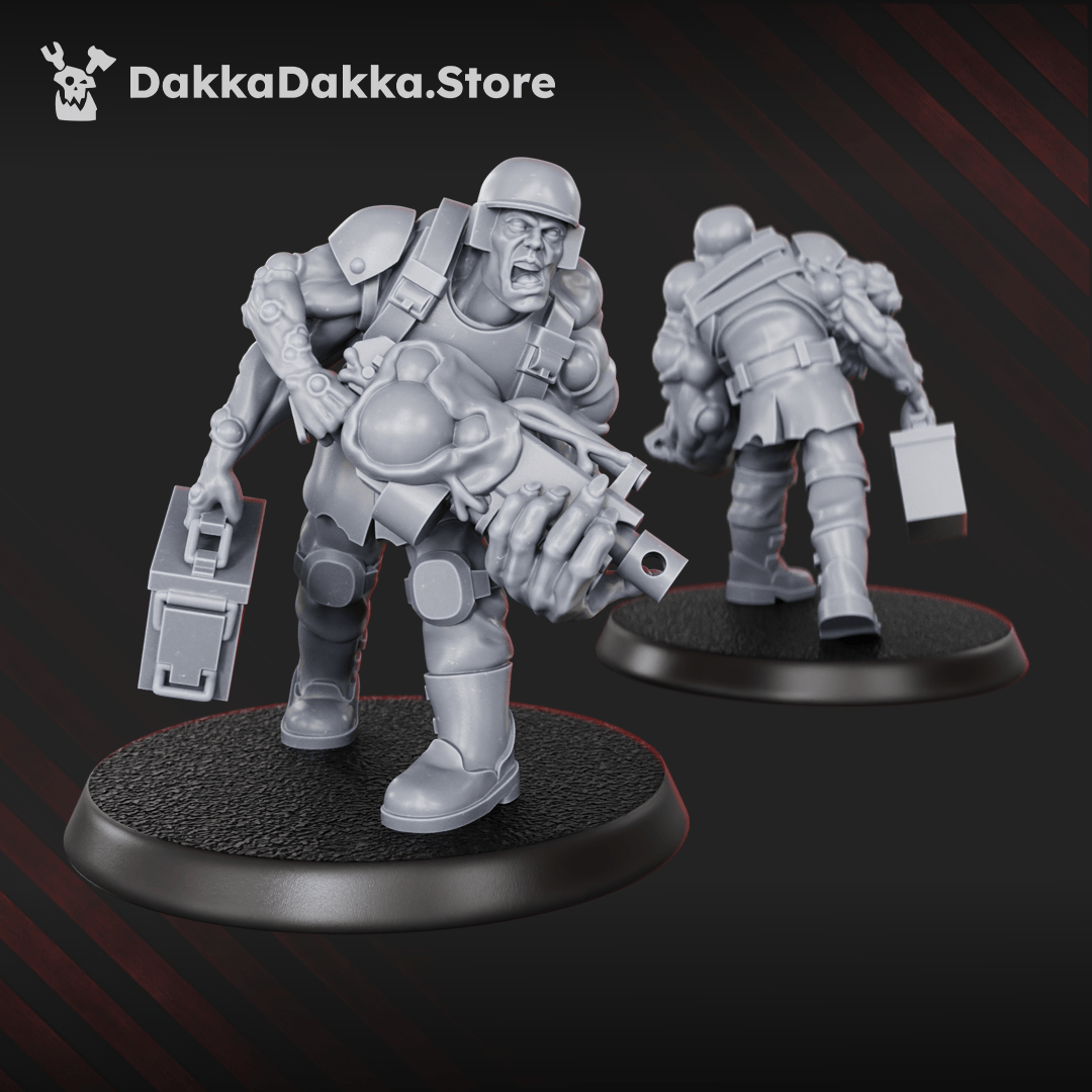 Tabletop Terrain Miniature Diseased PG Gunners Squad (x10)