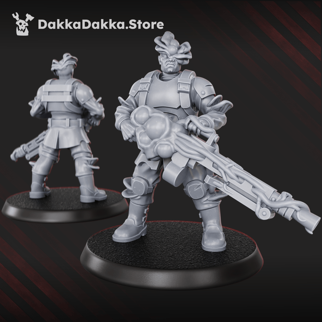 Tabletop Terrain Miniature Diseased PG Gunners Squad (x10)