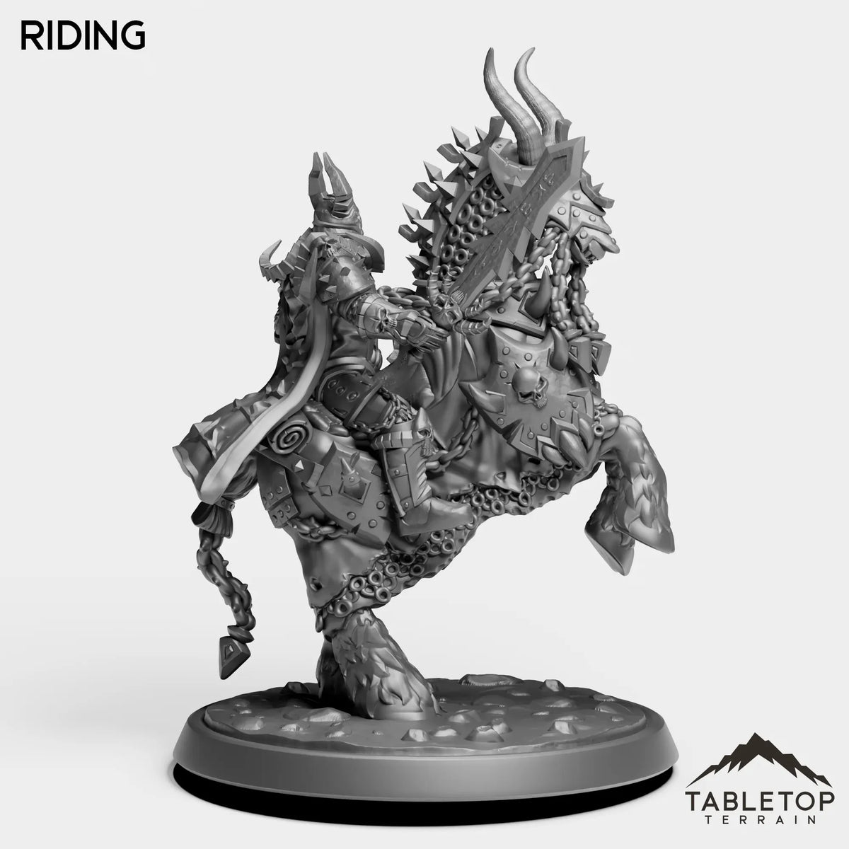 Tabletop Terrain Miniature DK Horseman Leader