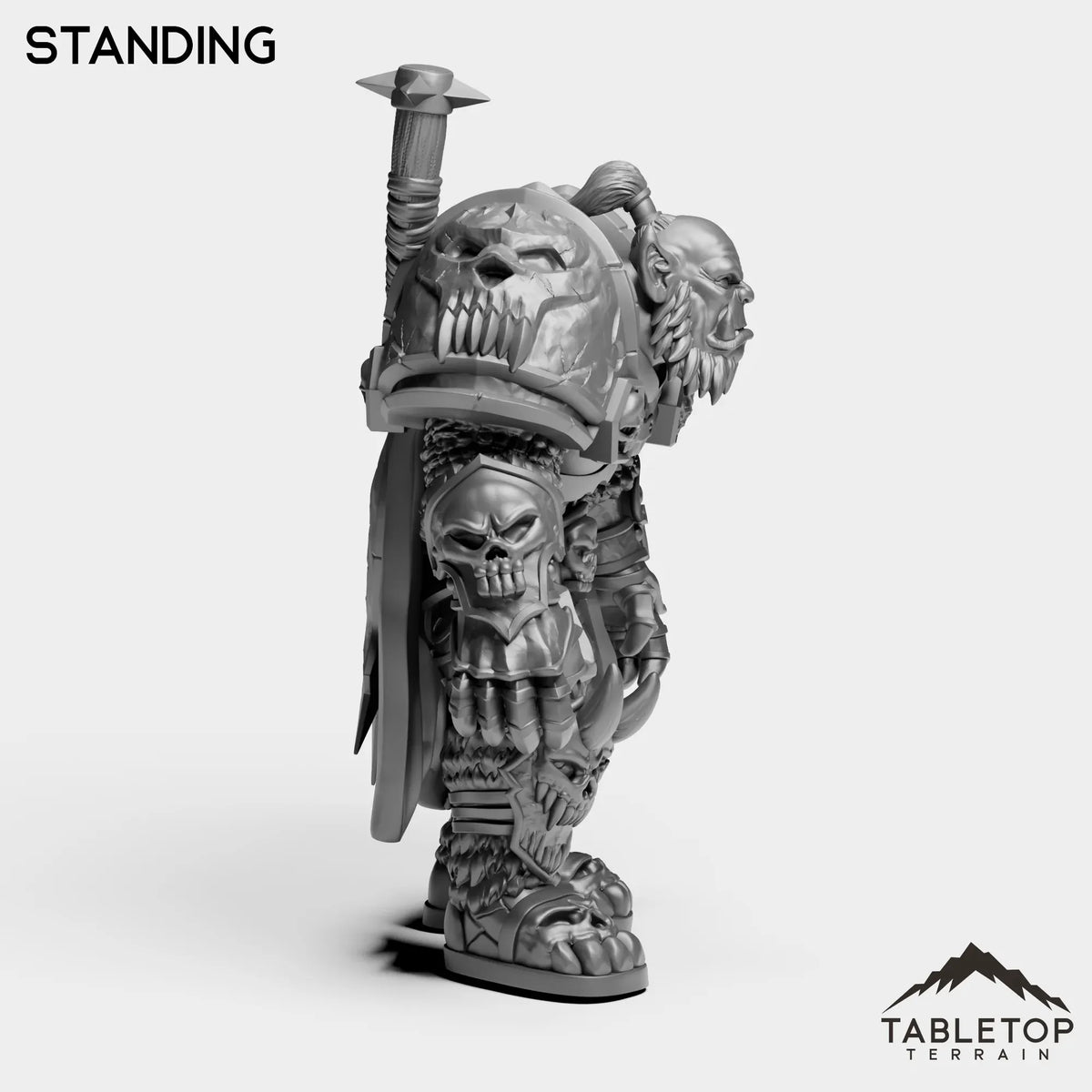 Tabletop Terrain Miniature DK Horseman Orc
