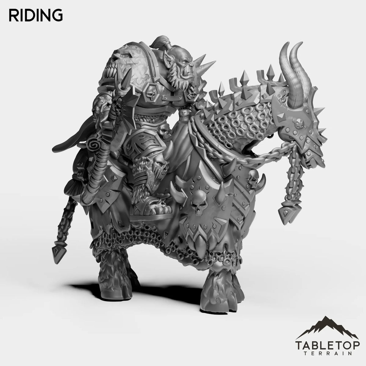 Tabletop Terrain Miniature DK Horseman Orc
