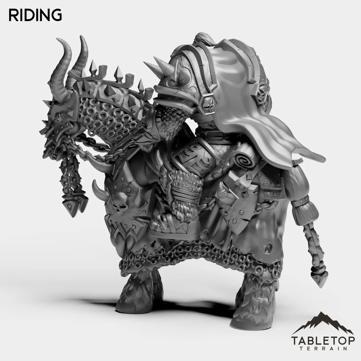Tabletop Terrain Miniature DK Horseman Orc