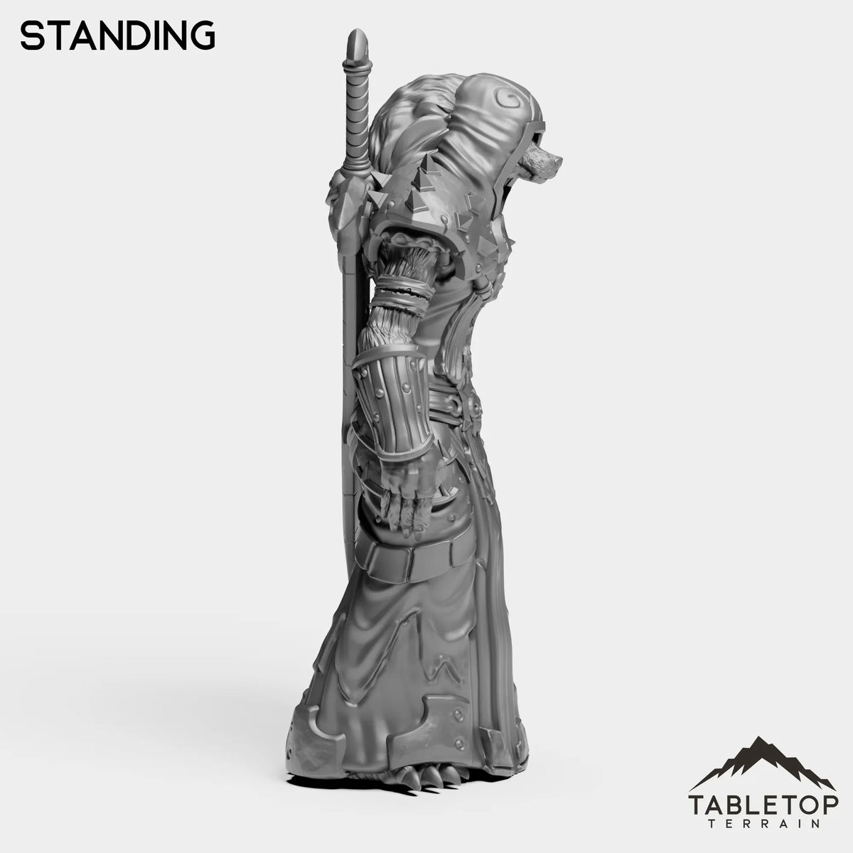 Tabletop Terrain Miniature DK Werewolf Female