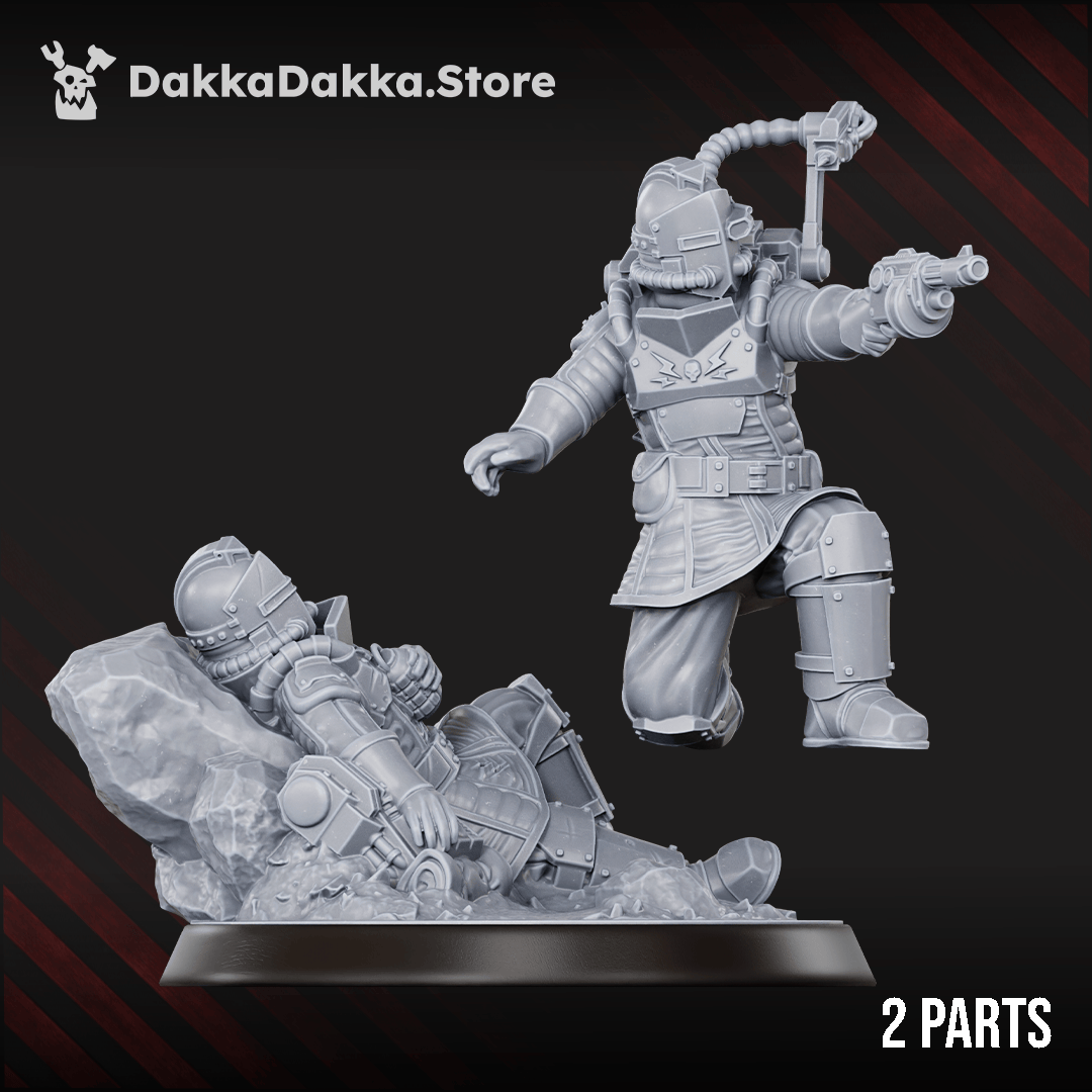 Tabletop Terrain Miniature Dramatic pose Medic