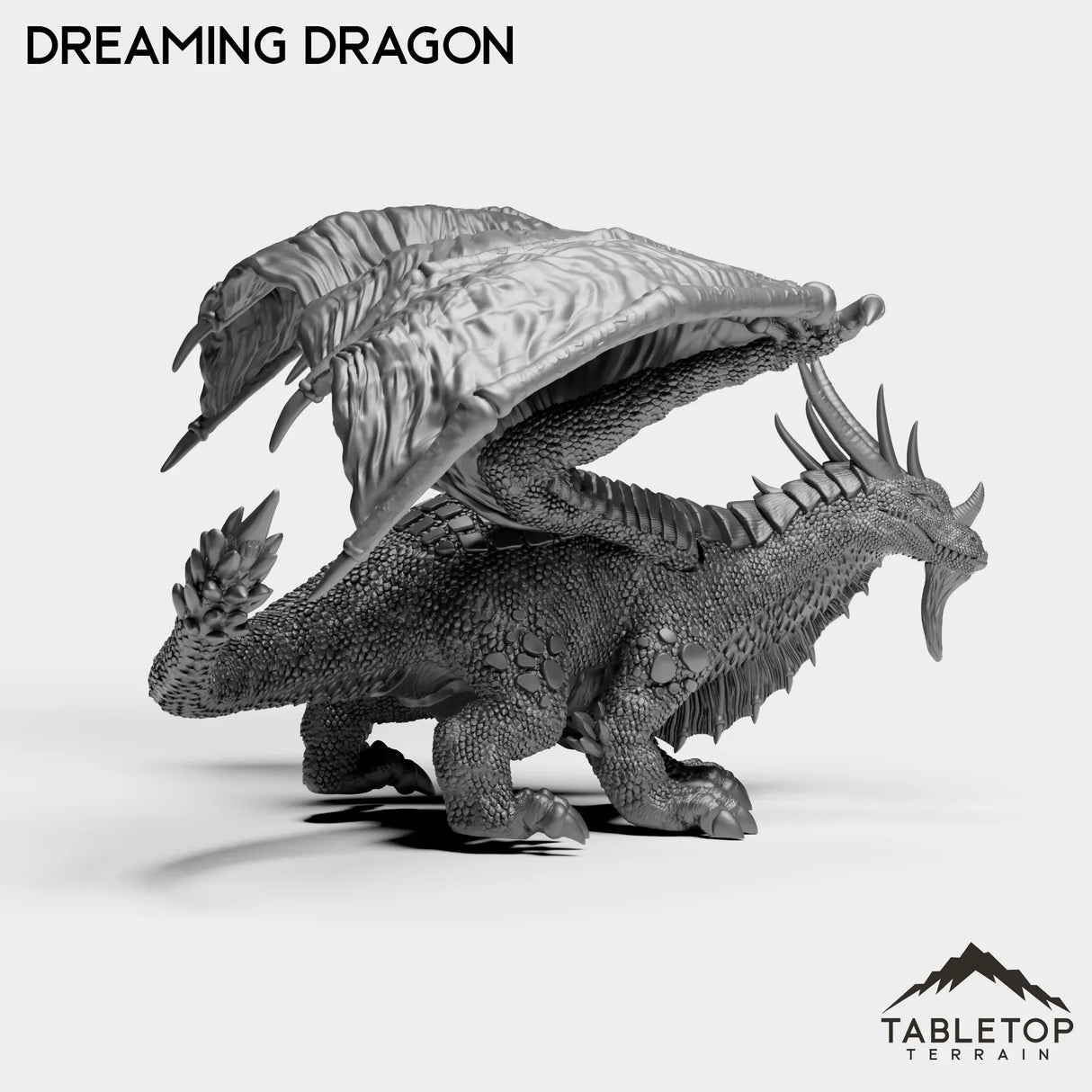Tabletop Terrain Miniature Dreaming Dragon