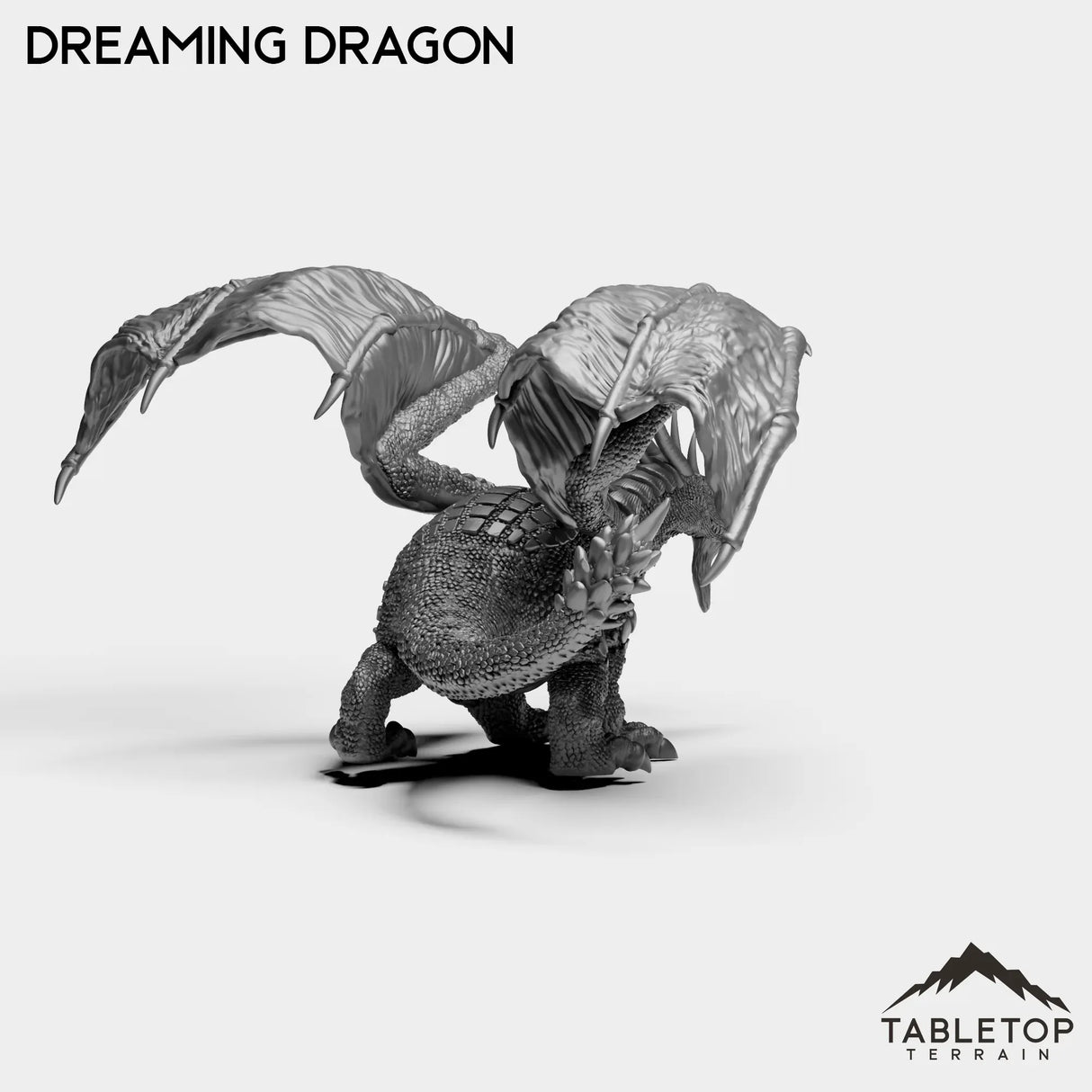 Tabletop Terrain Miniature Dreaming Dragon
