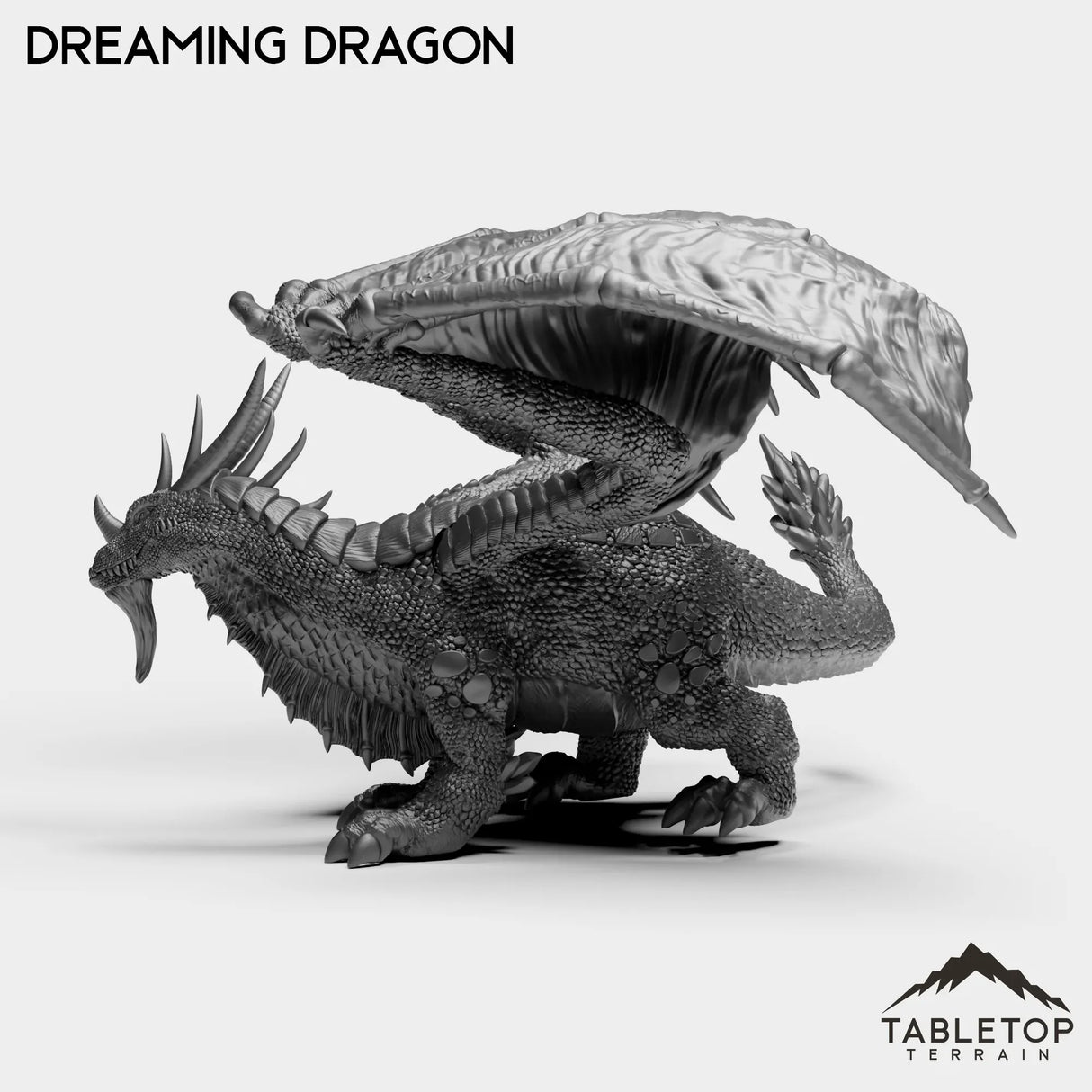 Tabletop Terrain Miniature Dreaming Dragon