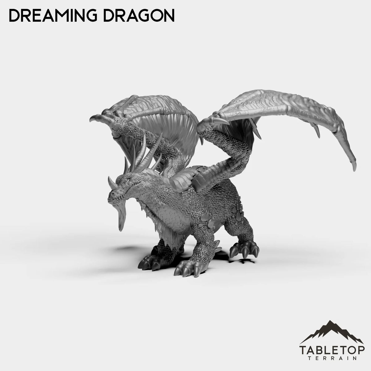 Tabletop Terrain Miniature Dreaming Dragon