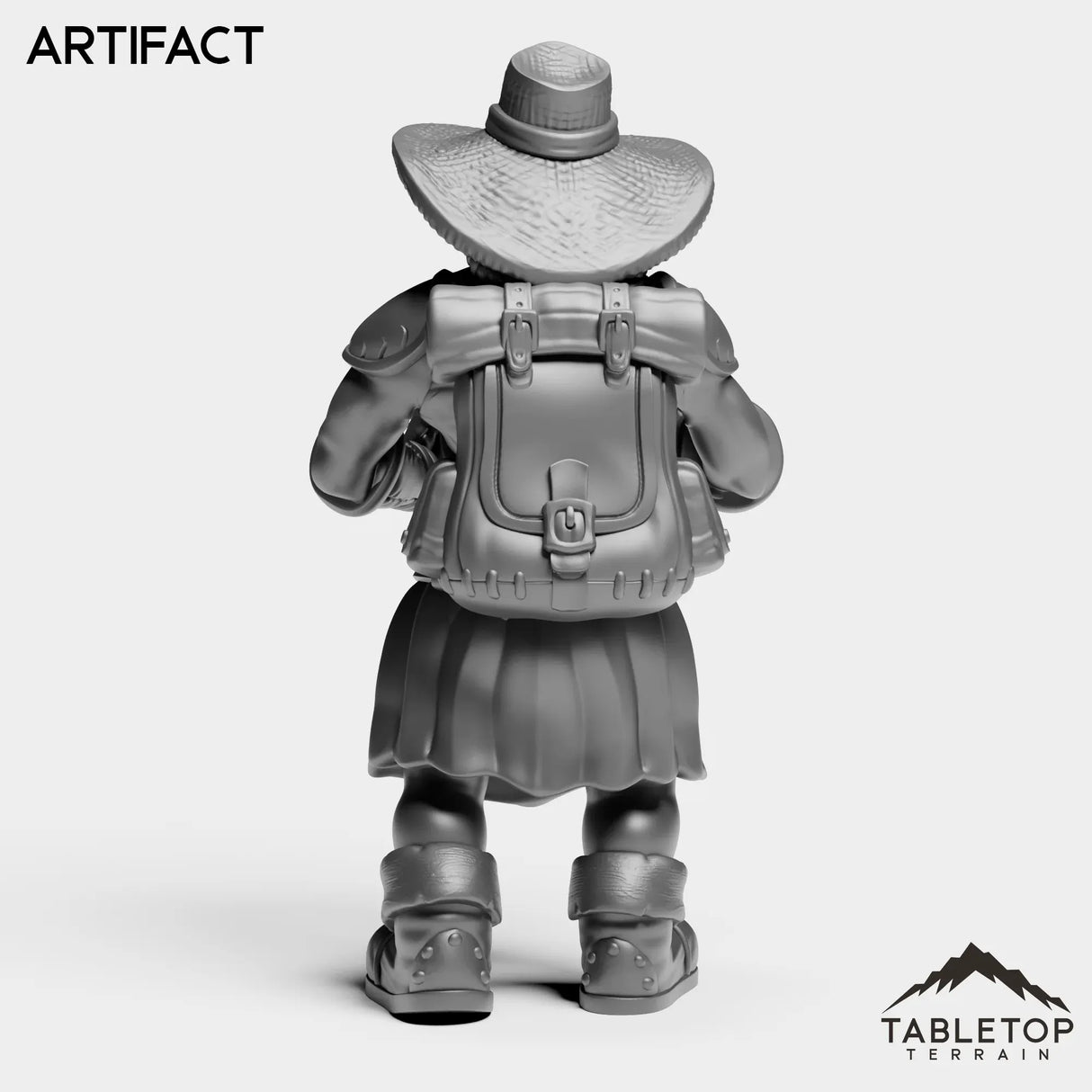 Tabletop Terrain Miniature Dwarf Archaeoloigist Female