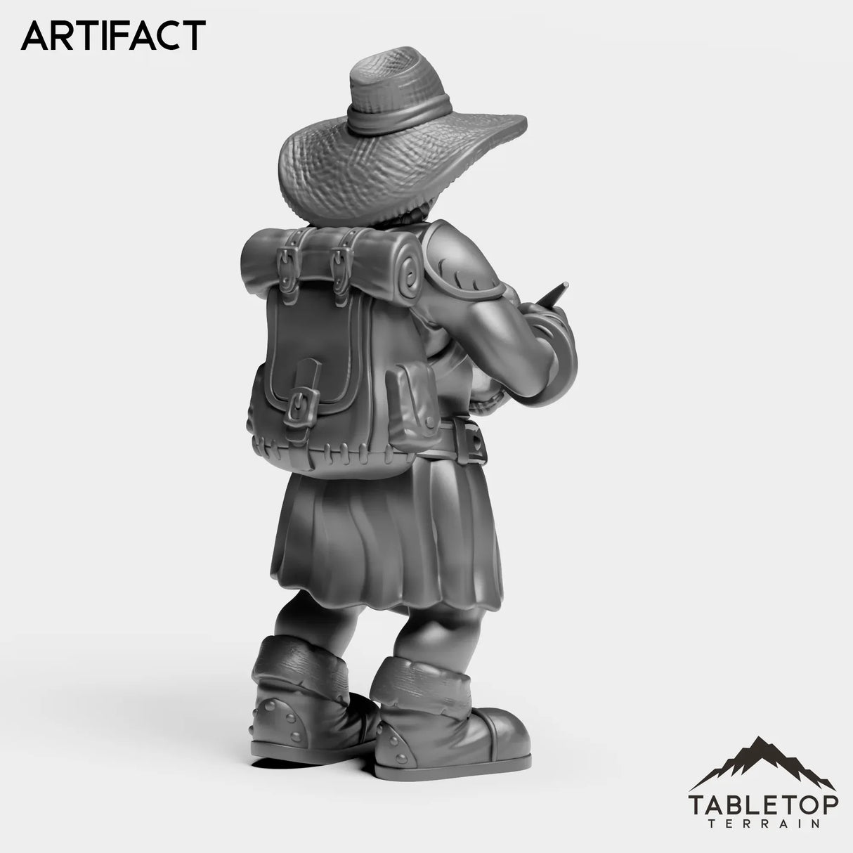 Tabletop Terrain Miniature Dwarf Archaeoloigist Female