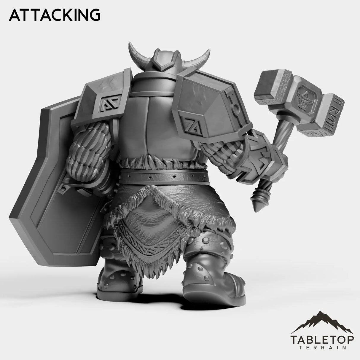 Tabletop Terrain Miniature Dwarf Captain
