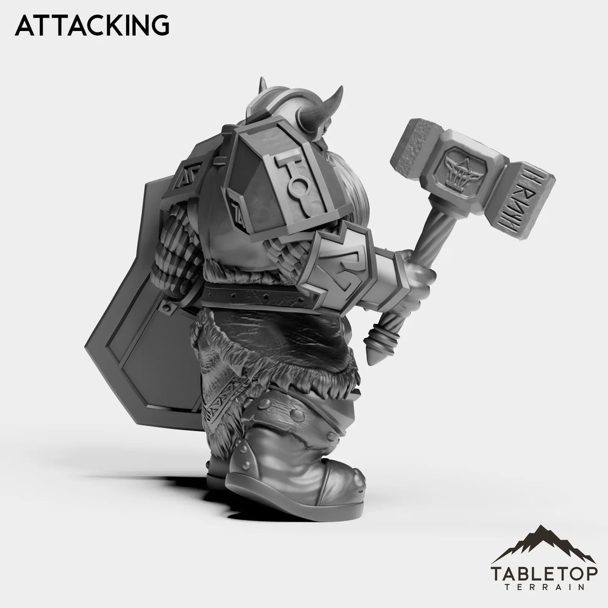Tabletop Terrain Miniature Dwarf Captain