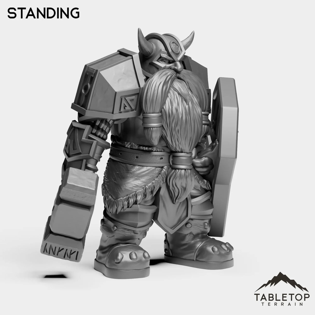 Tabletop Terrain Miniature Dwarf Captain
