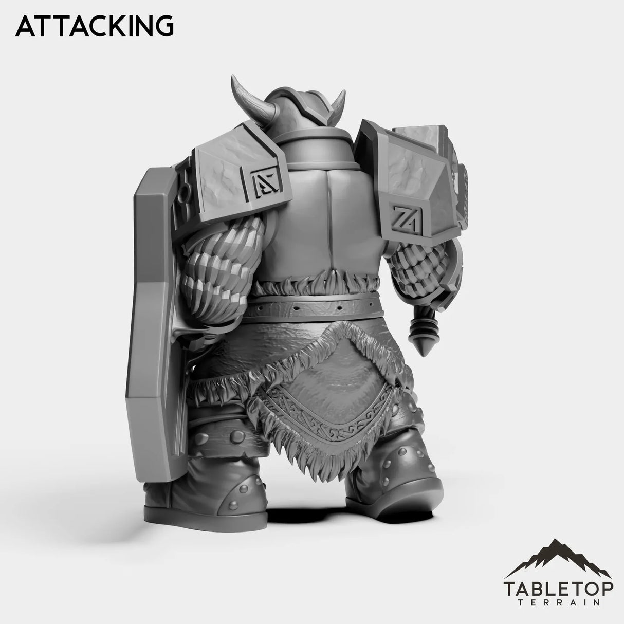 Tabletop Terrain Miniature Dwarf Captain