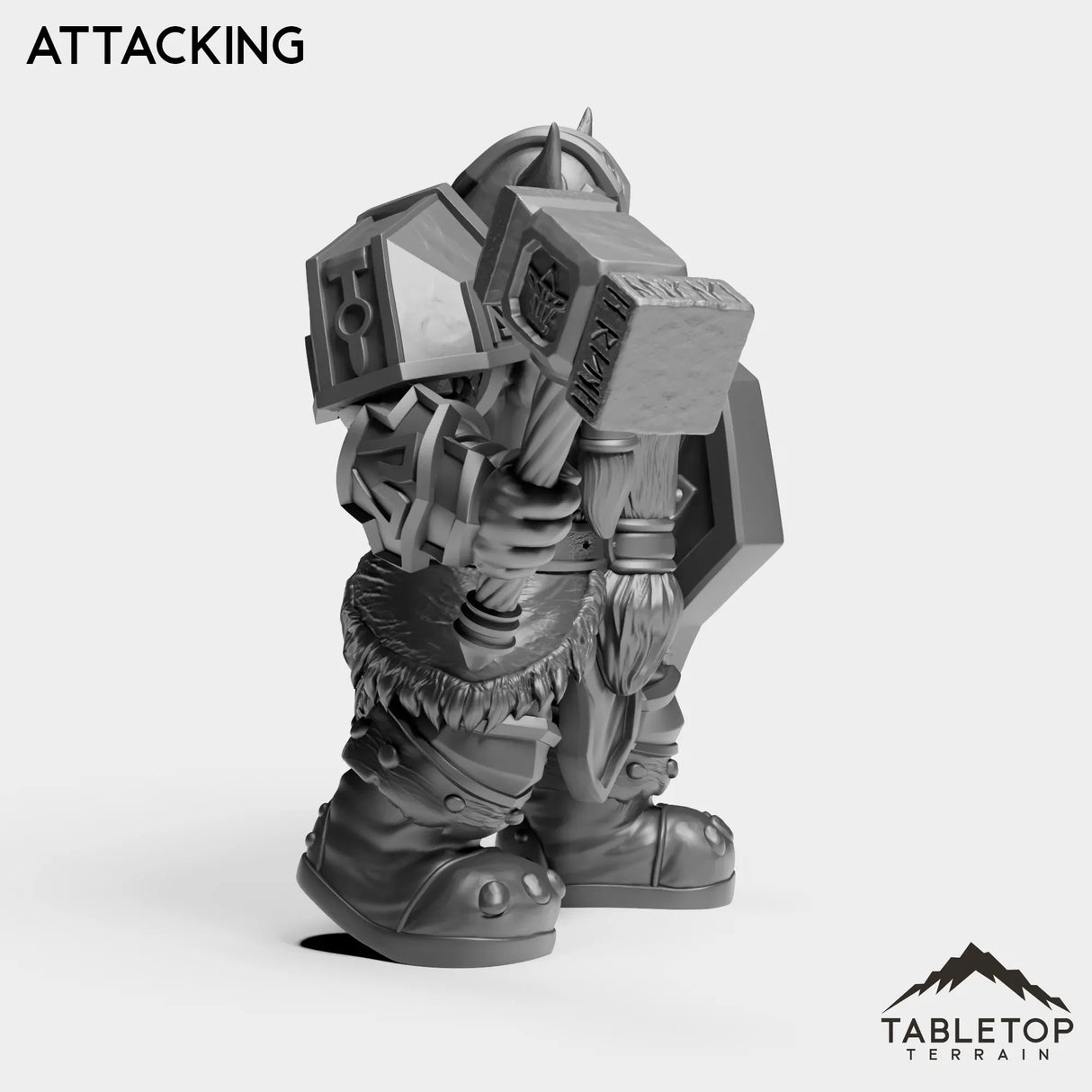 Tabletop Terrain Miniature Dwarf Captain