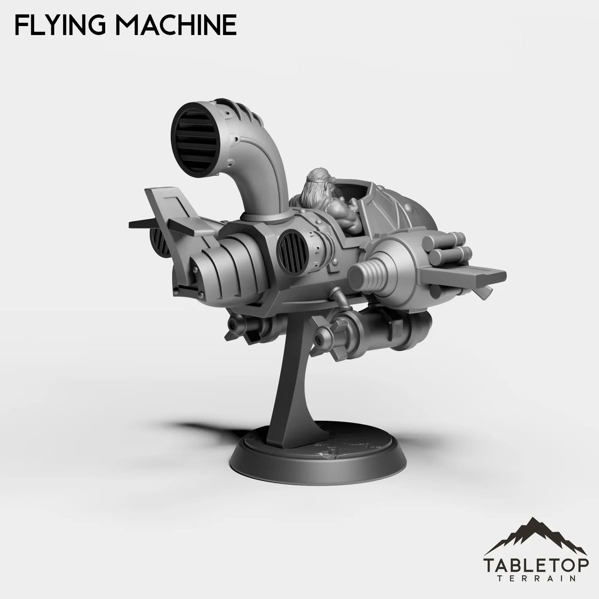 Tabletop Terrain Miniature Dwarf Flying Machine