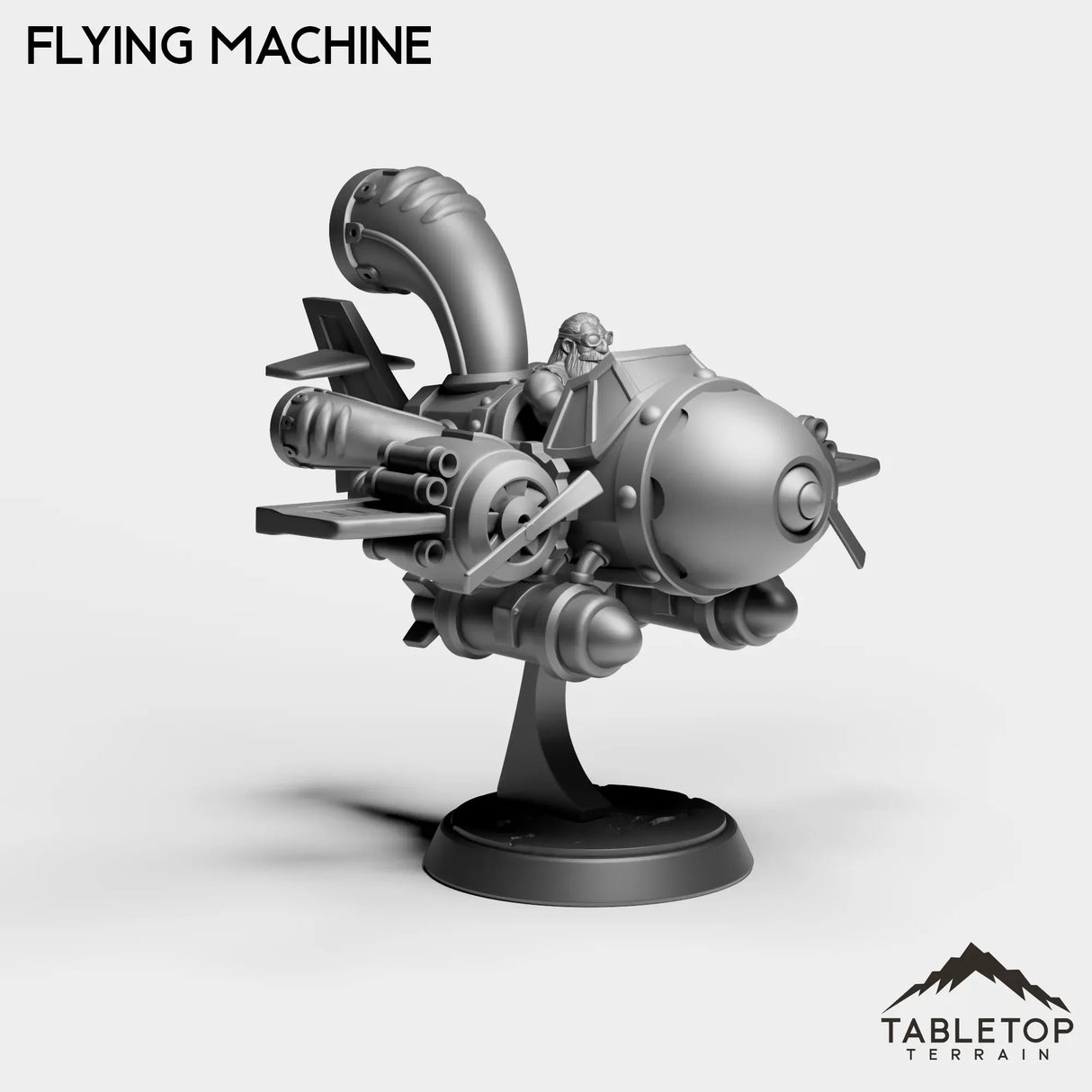 Tabletop Terrain Miniature Dwarf Flying Machine