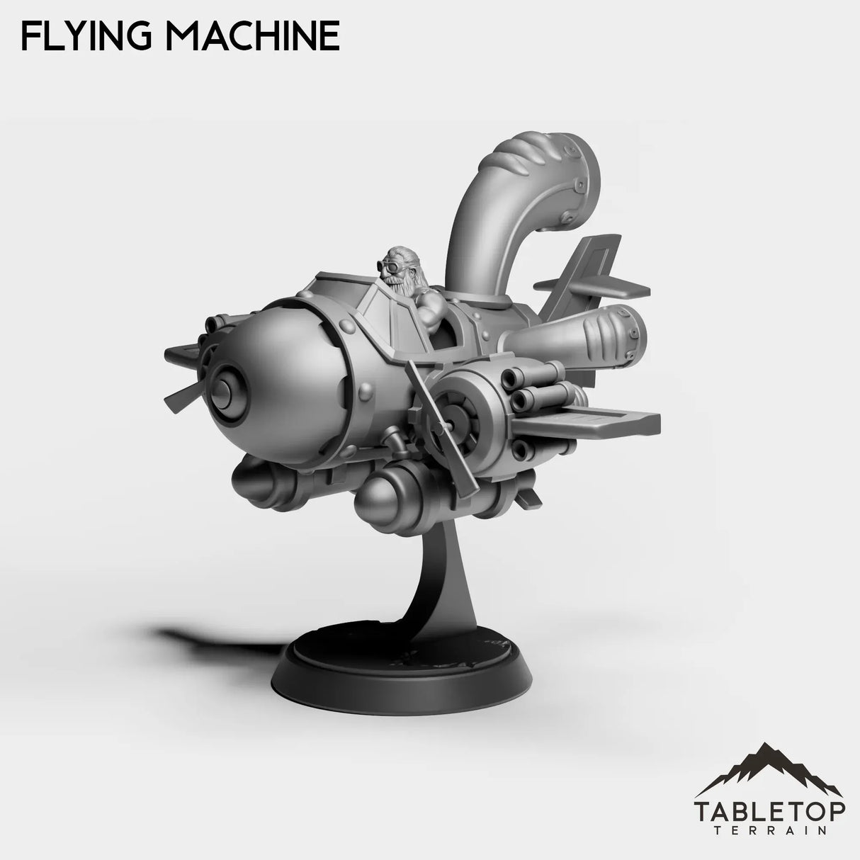 Tabletop Terrain Miniature Dwarf Flying Machine