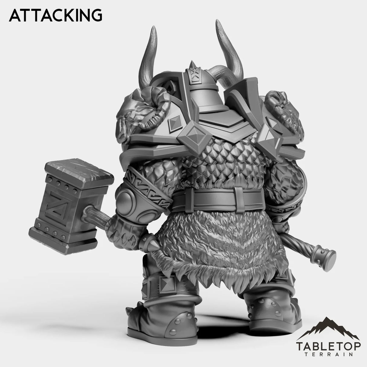 Tabletop Terrain Miniature Dwarf Heritage Warrior