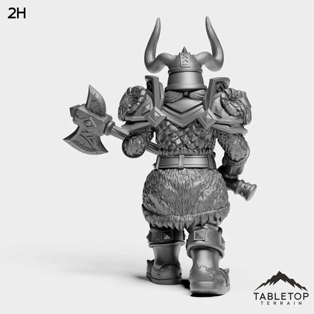 Tabletop Terrain Miniature Dwarf Heritage Warrior Female