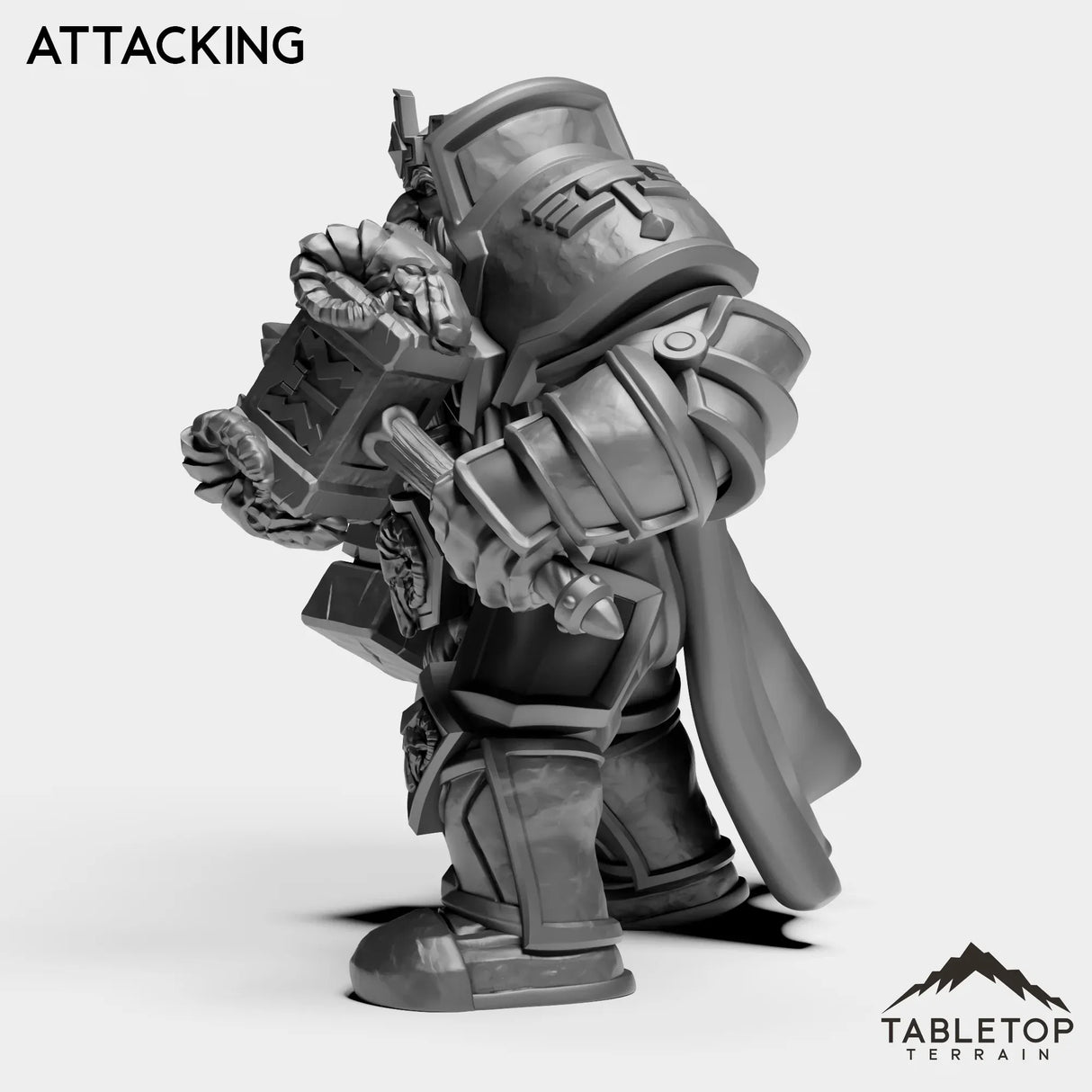 Tabletop Terrain Miniature Dwarf Leader