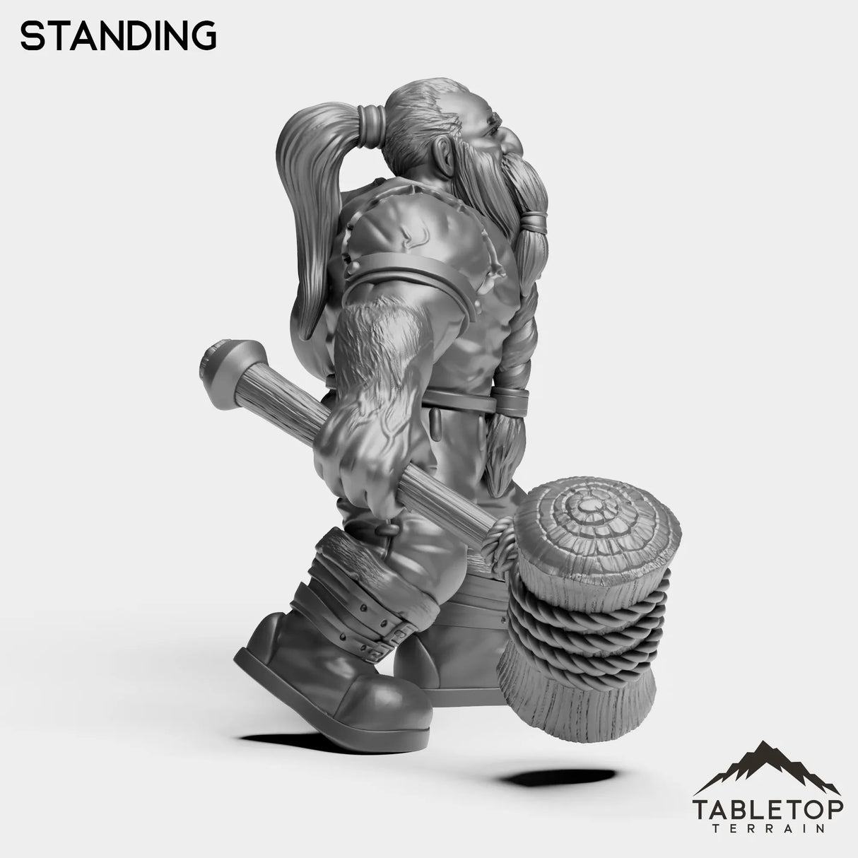 Tabletop Terrain Miniature Dwarf Paladin