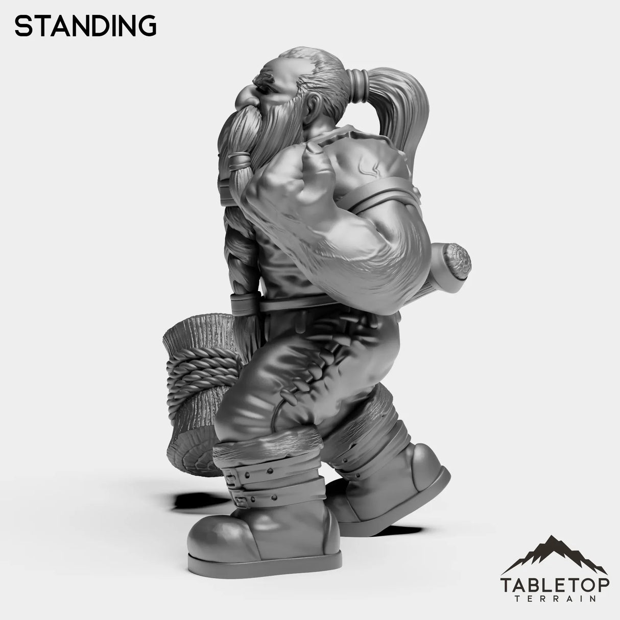 Tabletop Terrain Miniature Dwarf Paladin