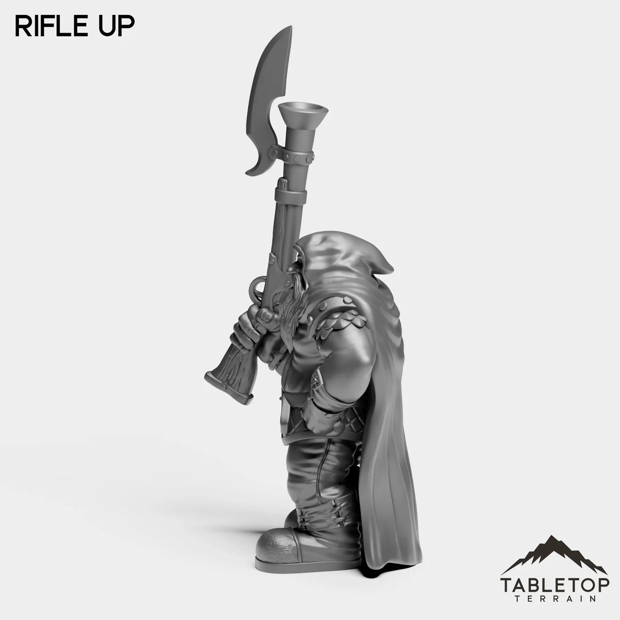 Tabletop Terrain Miniature Dwarf Rifleman