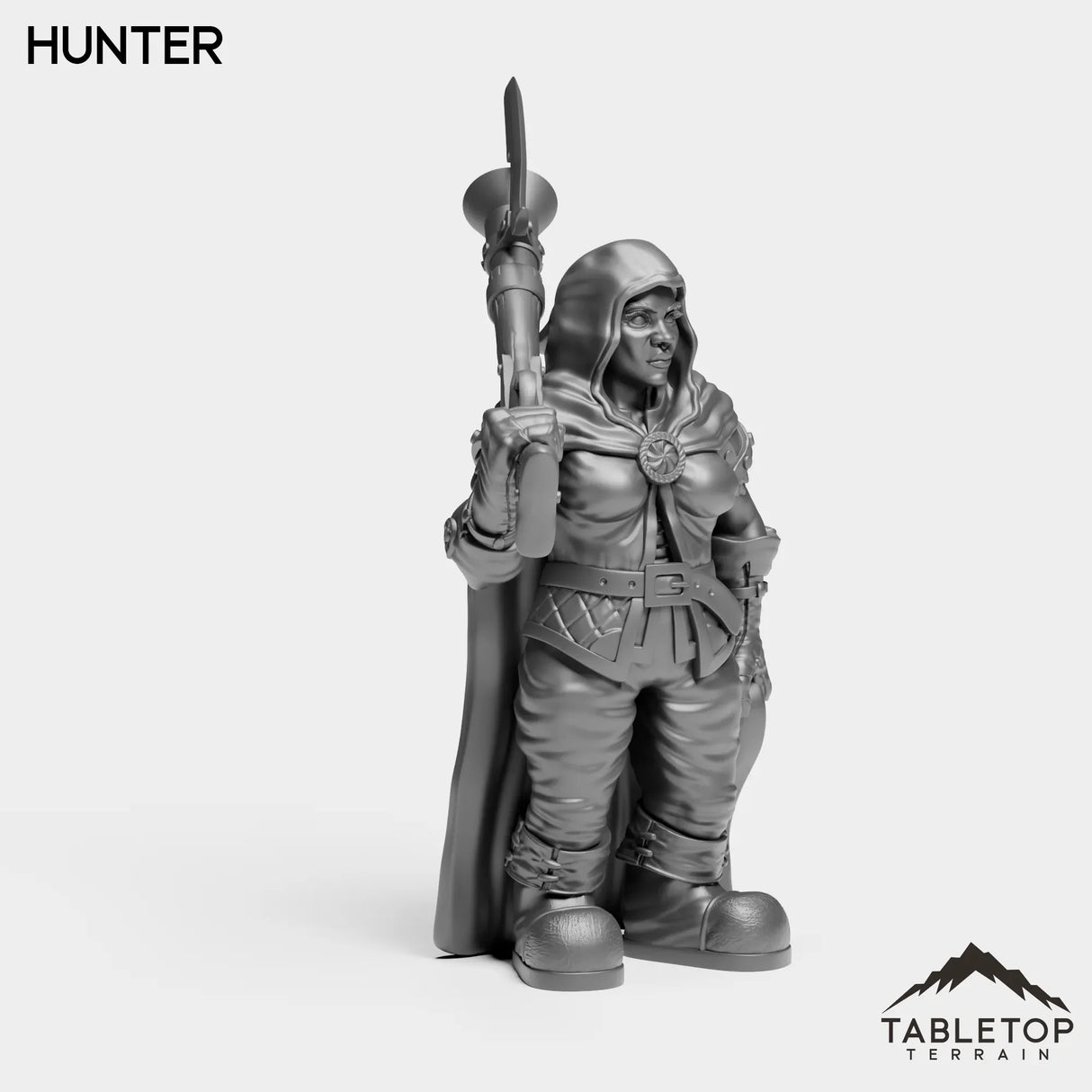 Tabletop Terrain Miniature Dwarf Rifleman Female