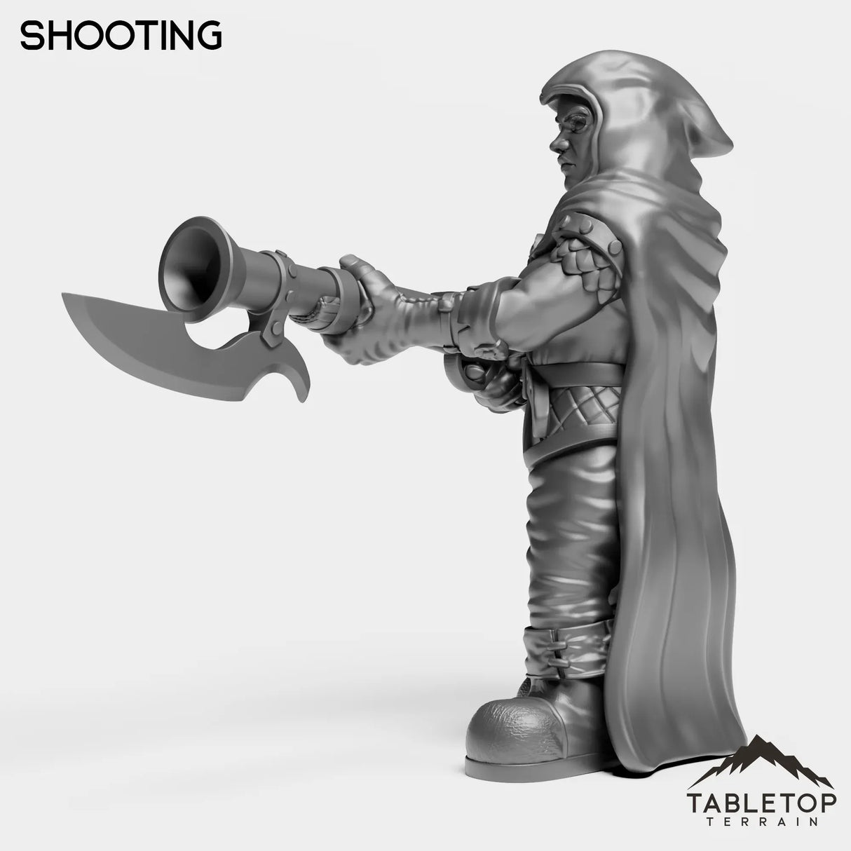 Tabletop Terrain Miniature Dwarf Rifleman Female