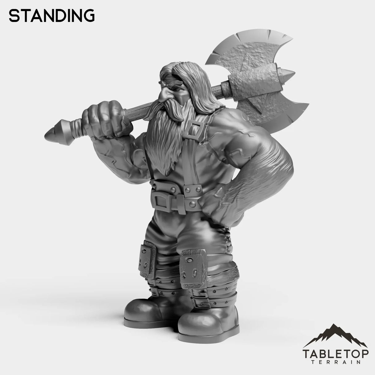 Tabletop Terrain Miniature Dwarf Warrior