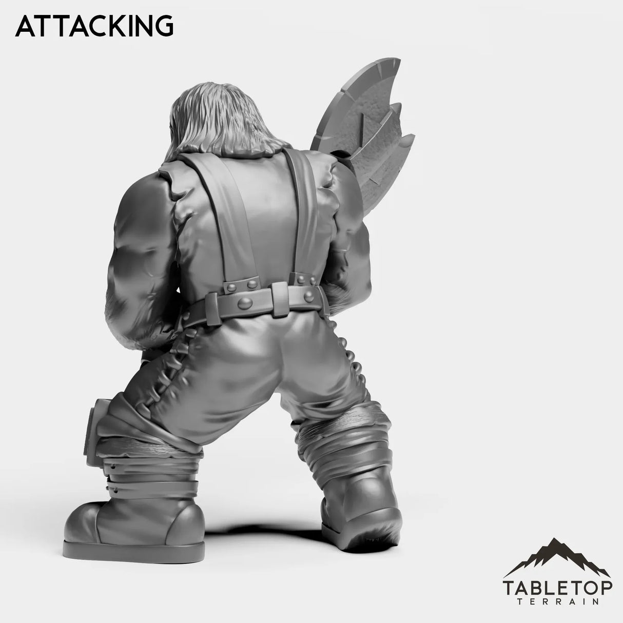 Tabletop Terrain Miniature Dwarf Warrior