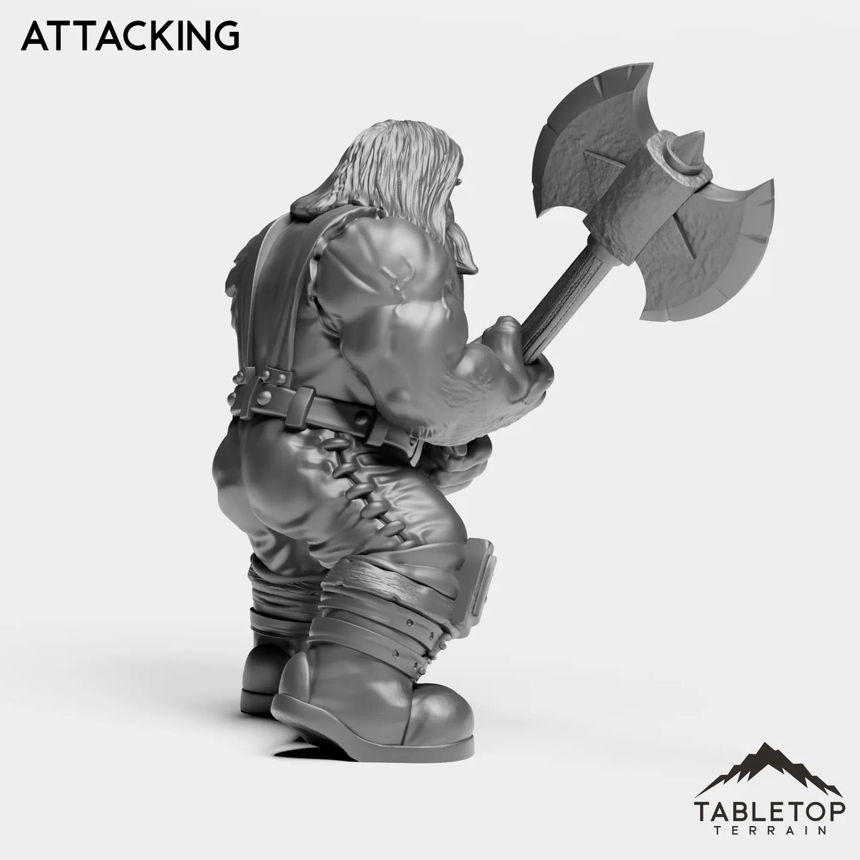 Tabletop Terrain Miniature Dwarf Warrior