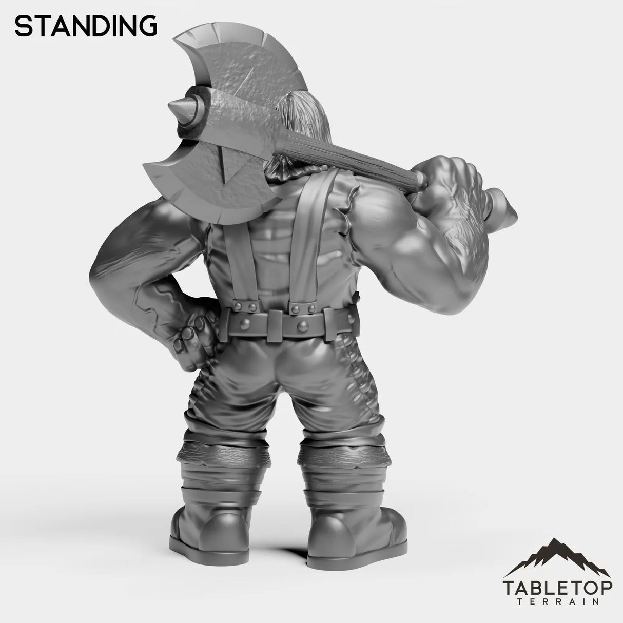 Tabletop Terrain Miniature Dwarf Warrior