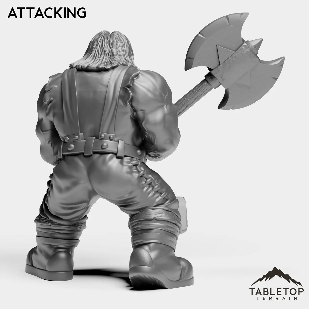 Tabletop Terrain Miniature Dwarf Warrior